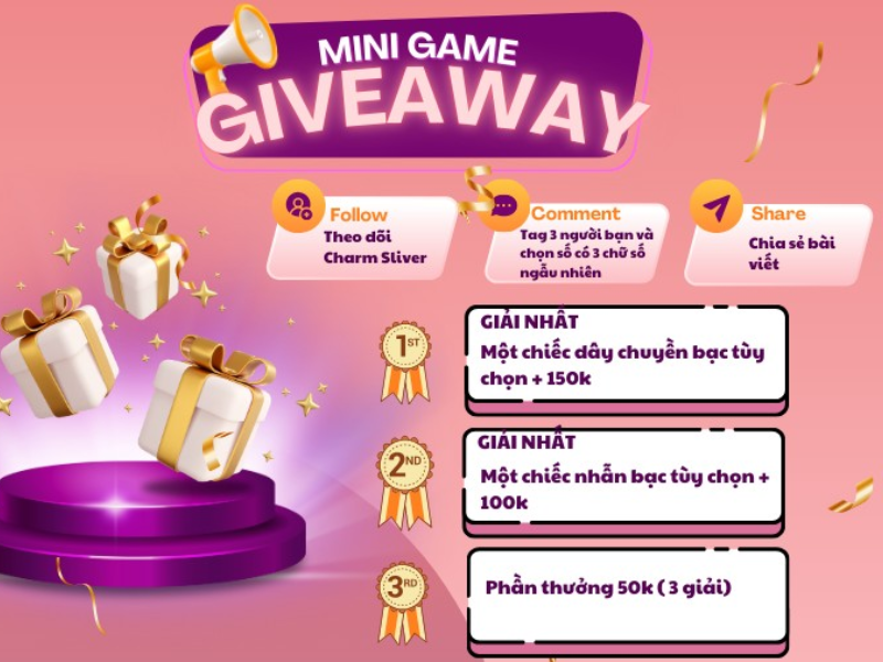 Công bố mini game tại Charm Sliver